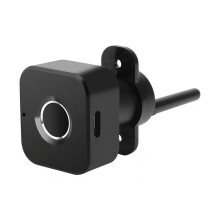 Fingerprint Cabinet Lock-Keyless Black Biometric Lock for Anti-Theft Security,Suitable for Doors,Drawers,Wardrobes