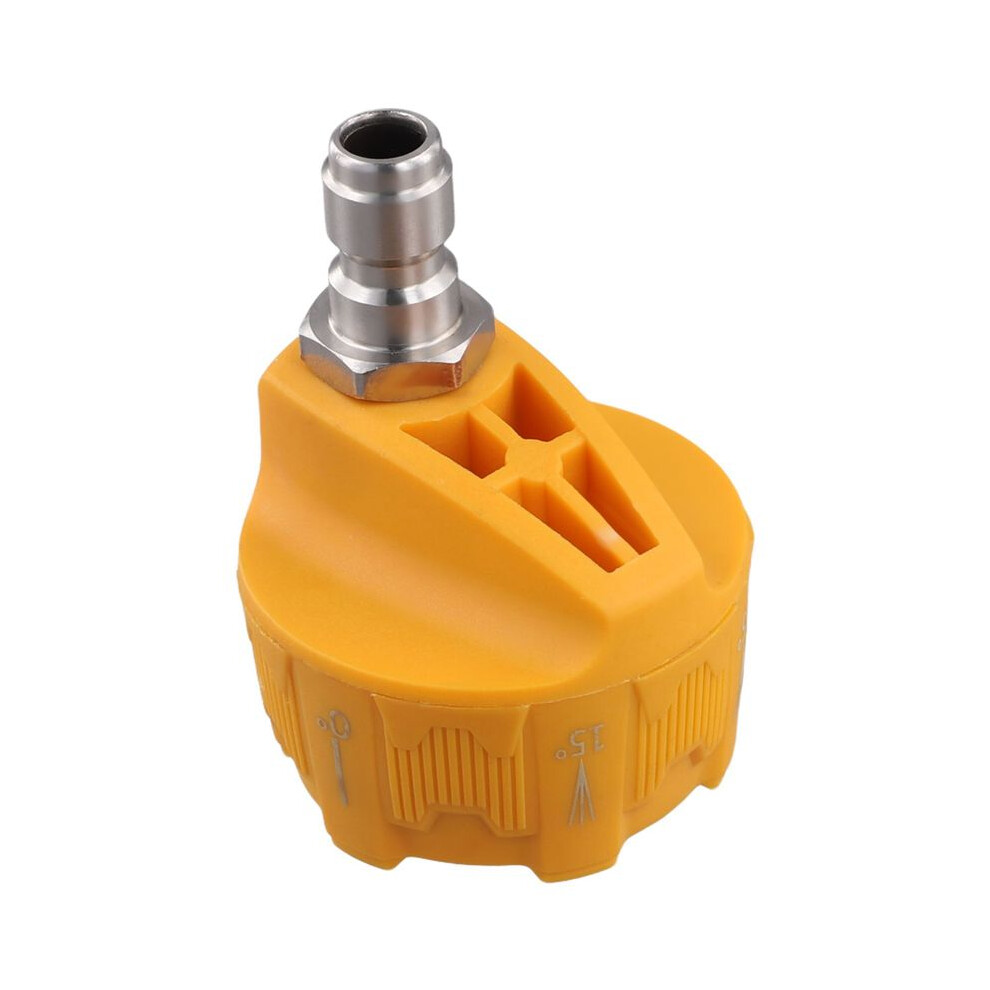 High Pressure Washer Nozzle Adjustable Cleaning Nozzles Adjustable Hose Nozzle Quick Connect Male Adapter Yellow 4712468149264