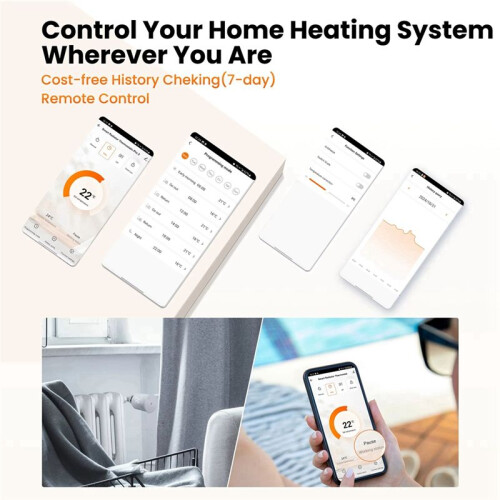 Radiator Thermostat, Programmable Temperature Controller Valve, Works with Alexa, TRV Thermostatic Radiator Valve 2
