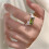 Open Finger Ring Width French Retro Ring Female Ring Elegant Open Index Finger Ring 6