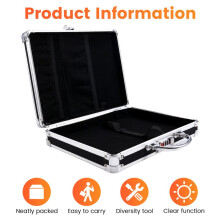 Boîtier de Rangement en Alliage D'Aluminium pour Outils, Organisateur, Mallette à Outils Portable, Étui de Transport Portable pour Accessoires,