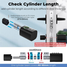 Intelligent Door Locks Fingerprint Lock Cord Code Swipe Door Lock Household APP European Door Lock