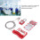 Lockout Tagout Cable Lock Resistant-Temperature, Handled Door Valve  Locks Electrical Plug Lockout Device 2