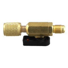 Válvulas de Bola Rectas de Refrigerante R410A de Latón Mangueras de Carga de CA Válvulas de Bola Rectas de Refrigerante de 1/4 Pulgada