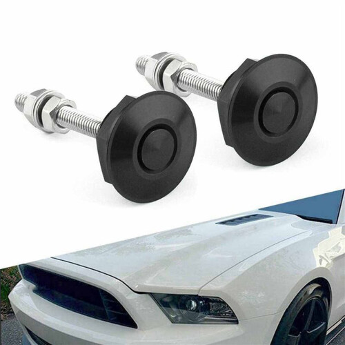 10 PCS Push Button Quick Release Hood Bonnet Pins Lock Clip Car Bumper  Kit 1