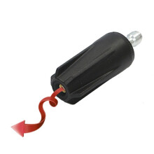 Universal Car Washing Machine Nozzle Rotating Turbo Jet Nozzle Connector 3600 PSI High Pressure Water Washer Black