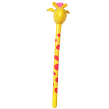 Inflatable Animal Stick 120cm Giraffe PVC Blow Up Cheer Prop for Kids Party Noise Maker