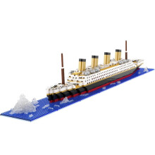 Titanic Building Blocks RMS Titanic Model Kit, 1880 PCS Micro Bricks Historical Replica for Adults