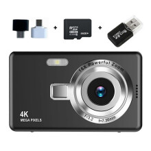 (64G Memory,Black)Beginner Friendly 4k Digital Camera 16X Zoom Small Photography Camera Birthday Present