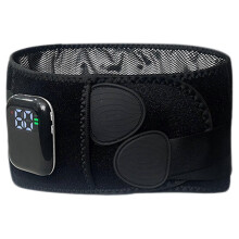 (Black) Hugterra Belt Massager 2025 - 3 in 1 Sciatica Belt with Heating Massage, Warm Compress & Heat Therapy for Back Pain Relief