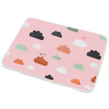 Waterproof Cotton Baby Bed Pad with EVA Backing, Washable Crib Mattress Protector for Newborns