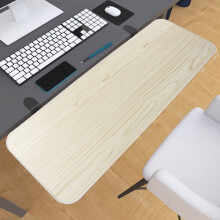 White Maple Foldable Desk Extender Tray, Punch Clamp On Keyboard Drawer Tray for Standing Desk, 76x24cm Easy Clean Folding Extension