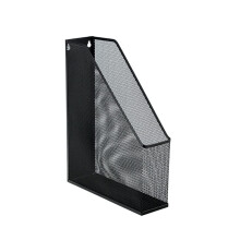 Brass Metal Mesh Wall Mounted File Organizer Rack for Home Office Documents and Magazines