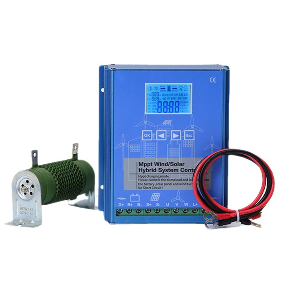 Hybrid Wind Solar Charge Controller Mppt 12V 24V 48V Automatic Voltage Adjustment For 800W Turbine And Panel 9169991107950