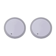 LED Car Cup Holder Lights for VW Touareg 2014‑2018, 7‑Color USB Ambient Lighting Coasters Durable Acrylic Base