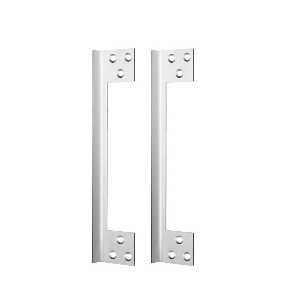 2 Pcs Door Guard Plate Outswing Angle Protector Door Cover Shield L Shaped Security 11Inch 6031910601364
