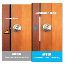 2 Pcs Door Guard Plate Outswing Angle Protector Door Cover Shield L Shaped Security 7Inch