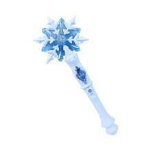 (Blue)Light Up Musical Magical Wand For Kids Girls Birthday Party Toy Roleplay Princess Snowflake Wand for Roleplay Game Wear Pink