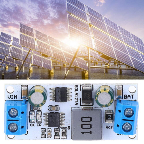 MPPT Solar Charge Controller Module for 12V 11000AH Battery, Efficient Charging Board with Terminals 2