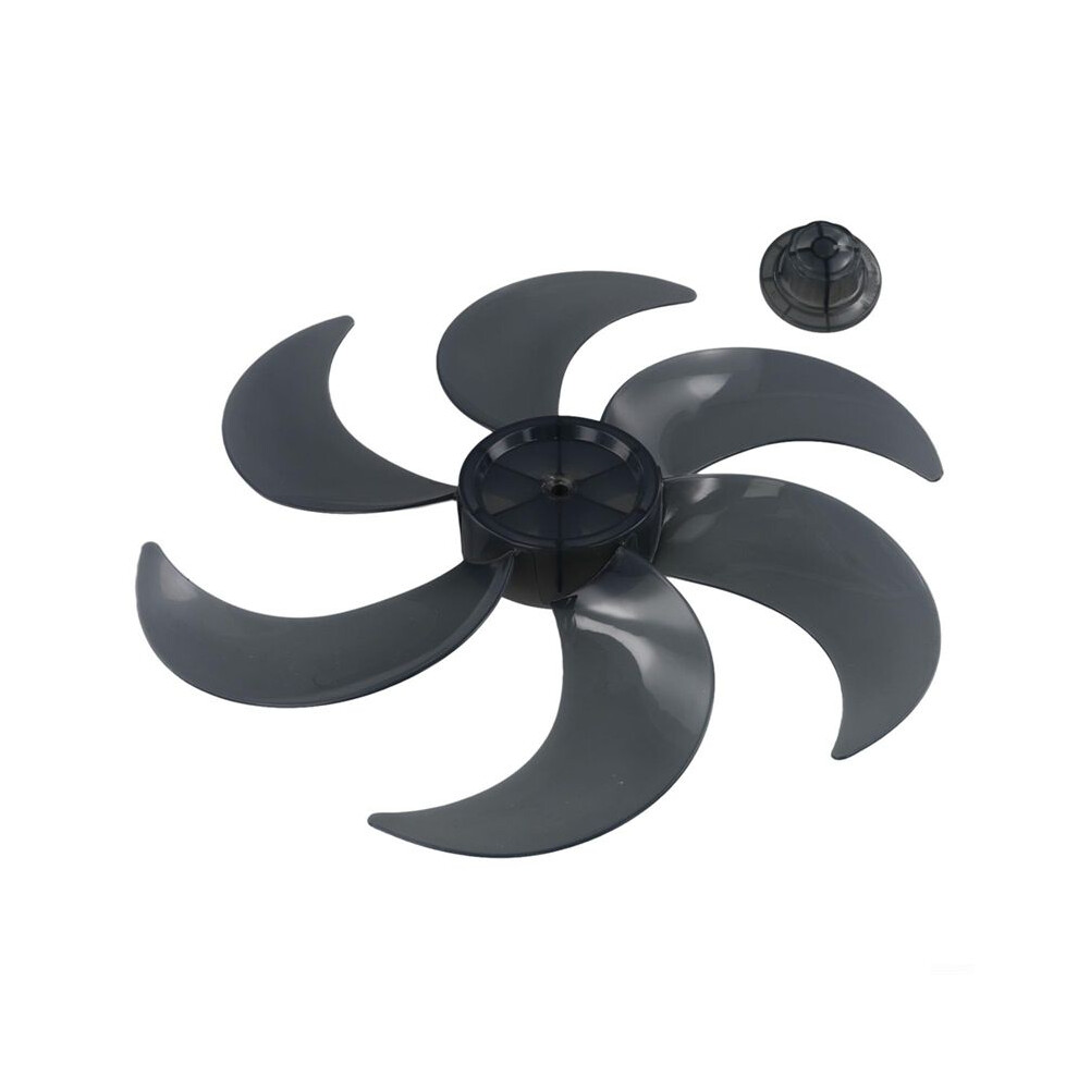 Plastic Fan Blade with Nut Cover Universal Silent Fan Blades Replacement Accessory for Standing Pedestal Fan Table Fan
