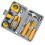 HI-SPEC Tool Set General Household Hand Tool Kit with Plastic Toolbox Storage Case  for Woman-Include All 4