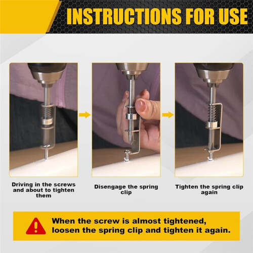 2 Pcs Spring-Loaded Screw Holder Bit, Anti-Drop Screwdriver Bit, Single-Hand Operation Bit Holder for Electricians 2