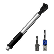 1/2" Förlängningsnyckel med Offsetfunktion, 3-i-1 Manuell/Elektrisk/Pneumatisk Slagförlängningsspärrskaft för Trånga Utrymmen, Adaptrar