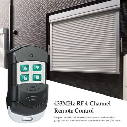New Garage Door Rolling Code Super Metal Four-Button Copy Wireless Remote Control 433MHZ Copy Safety Protection 1