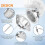 Magnetic Dryer Vent Coupling Connector Kit - DV180 Airtight Seal, Quick Connect, Includes 2 Clamps 6