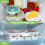 Portable Fruit Tray with Compartments, Clear Snack Organizer for Picnics & Kitchen Storage, Includes Lid & Handle 3