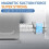Magnetic Dryer Vent Coupling Connector Kit - DV180 Airtight Seal, Quick Connect, Includes 2 Clamps 2