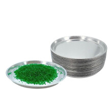 Aluminum Sample Pans for Moisture Analyzer (50 Pack) 90mm Round Lab Trays, Disposable Weighing Dishes, Foil Pan