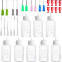 30-Milliliter-Präzisions-Applikatorflasche mit stumpfer Nadelspitze und Kappe, zum Auftragen von Klebstoff, für Acrylmalerei