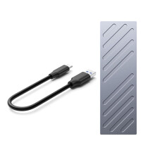 M2 SSD Case SSD Enclosure M.2 to USB 3.2 Gen2 10Gbps USB C Portable External Enclosure Tool-Free B