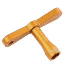 Metal Wheel Hex 7mm Nuts Sleeve Wrench Tool for 1/18 1/24 RC Crawler Car TRX4M SCX24 AX24 FCX24 FCX24M Parts Orange