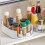 Refrigerator Rotating Storage Rack Rotatable Fridge Storage Box Turntable Organizer for Cabinet Kitchen Refrigerator A 5