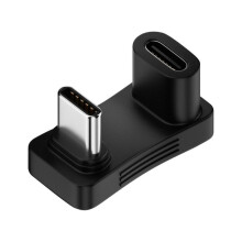 180 Graden U-Vormige 100W USB 3.2 Type C Vrouwelijke Naar Mannelijke Adapter OTG 10 Gbps Snelle Data 4K