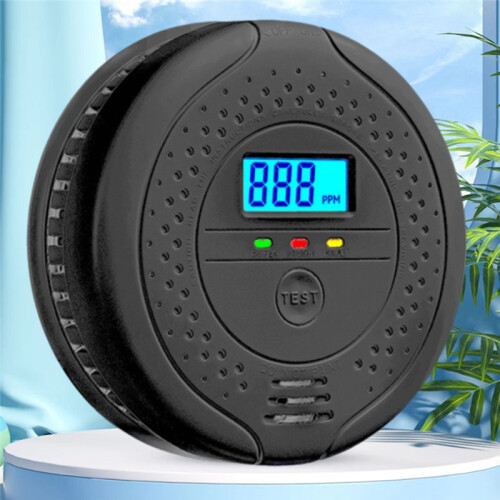 Carbon Monoxide Detector CO Sensor Warning for Home Kitchen High Sensitive Warning LCD Display CO Alarm 1