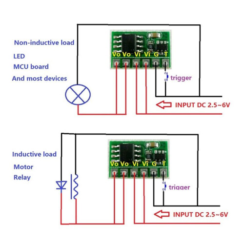Electronic   Bistable Self-Locking Trigger Board for LED Motor Driver Solar Lithium Battery 1