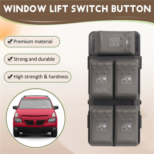 10413253 Power Master Window Lift  Front Left Window Control Button for  Aztek Model Years 2001-2005 1