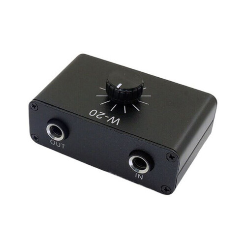 Musical Instrument Dynamic Microphone Volume Adjustment Attenuation Controller 1/4inTRS 6.35mm Interface Supports Stereo