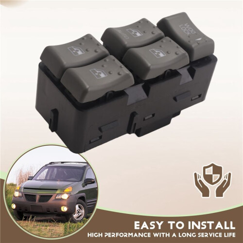 10413253 Power Master Window Lift  Front Left Window Control Button for  Aztek Model Years 2001-2005 2