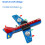 DIY Electronic Kit Small Airplane CD4017 Flow Lamp Welding Practice Electronic Science Assembly Kit Flashing LED PCB 4