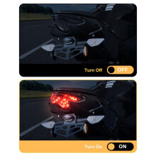 Motocycle LED Integrated Brake Tail Light for 500 EX500 2024 2025 Brake Light Running Light Accessories