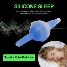2pair Inflatable Earplugs Self-Adaptive Liquid Earplug, Reusable Waterproof Silicone Sleep Inflatable Ear Plugs
