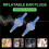 2pair Inflatable Earplugs Self-Adaptive Liquid Earplug, Reusable Waterproof Silicone Sleep Inflatable Ear Plugs 5