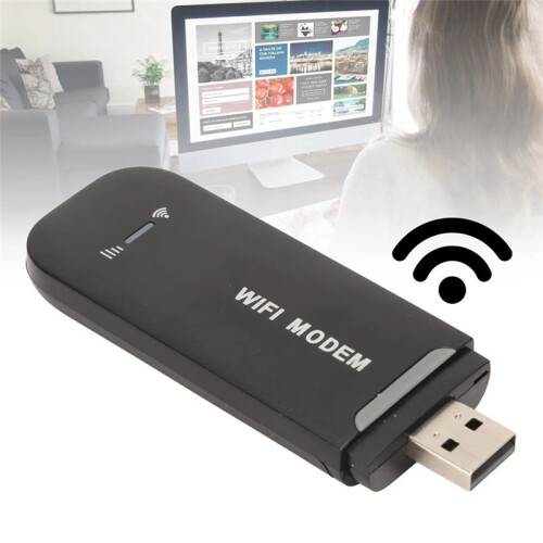 4G WiFi Router USB Plug and  LTE Hotspot with Stable Connection for  to 10 Users Easy Micro-SIM Card Insertion 1