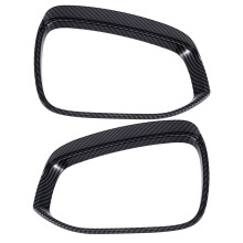 For RAV4 XA50 2019 - 2024 Hybrid Car Rearview Mirror Rain Eyebrow Rainproof Covers Trim Accessories Carbon Fiber