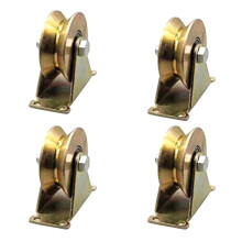 Sliding Door Pulley V Wheel Heavy Duty Rigid Caster for Inverted Track Sliding Gate Roller Wheel Bearing Rollers