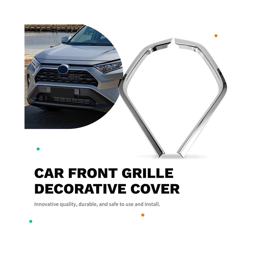 For Rav4 Xa50 2019 - 2024 Rav 4 Xa 50 Hybrid Car Front Grille Trim Cover Grills Frame Accessories Silver 4713954308745